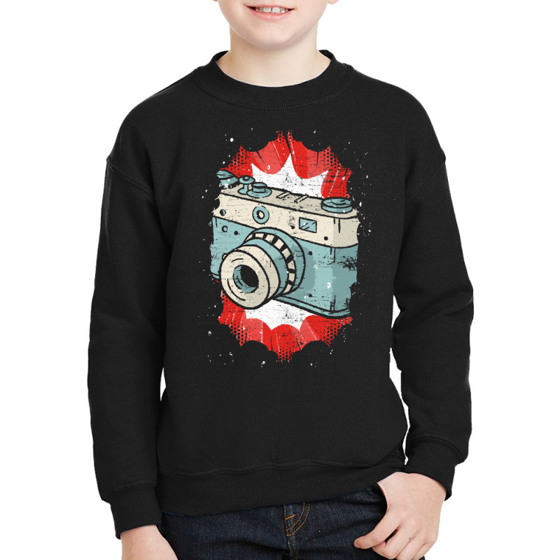 Photography T  Shirt Camera Photo Photograph Photographer Photography Youth Sweatshirt by lizardgasp | Artistshot