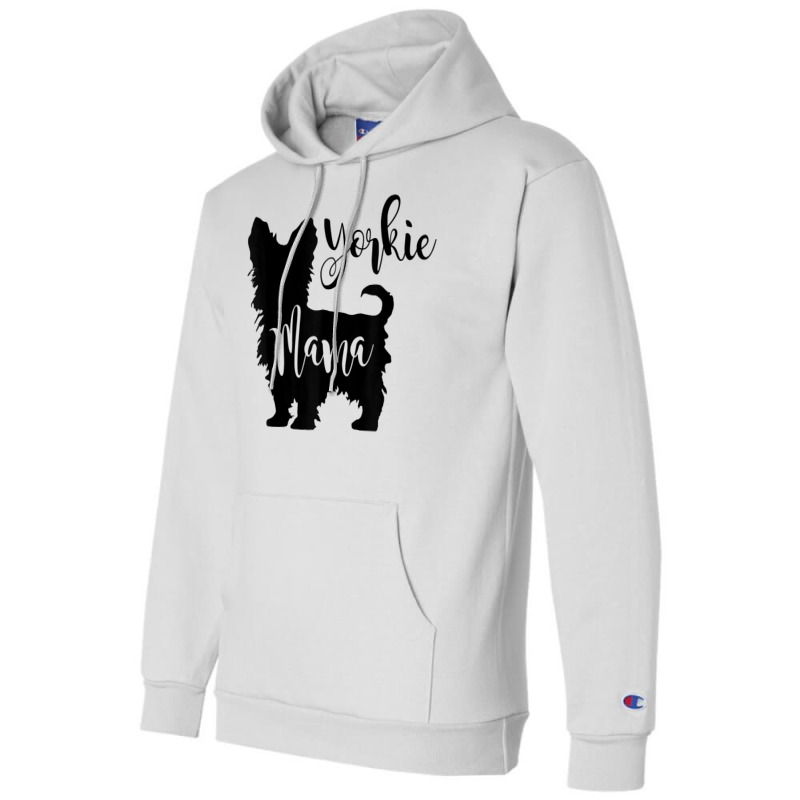 Yorkie Mama Profile Yorkshire Terrier Fun Dog Mom Gift T Shirt Champion Hoodie by haylesfshiltsxd1 | Artistshot