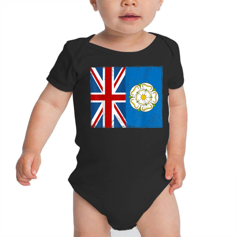 Yorkshire Roots & British Grown Idea With Rose Of York Flag T Shirt Baby Bodysuit by haylesfshiltsxd1 | Artistshot