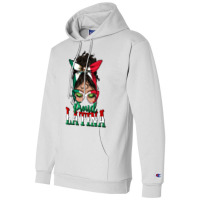 Proud Latina Messy Bun Mama Champion Hoodie | Artistshot