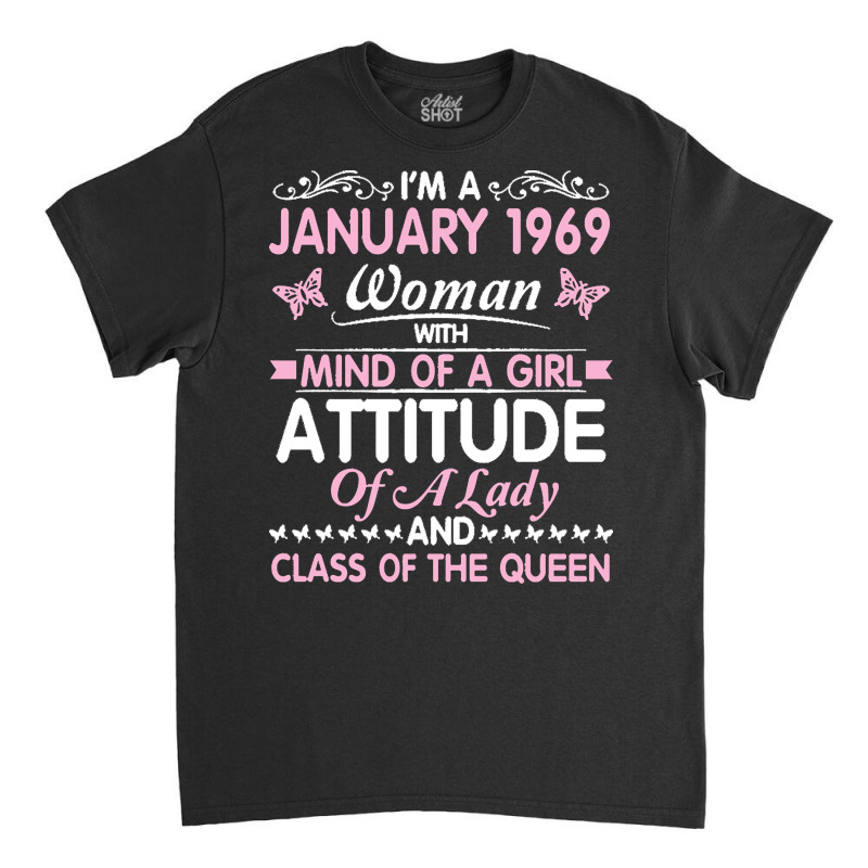 Happy Birthday 52 Years Born In Jan 196 T  Shirt52 Years Old I'm A Jan Classic T-shirt by elephantjellyfish | Artistshot