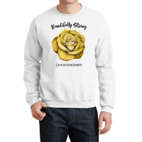 Beautifully Strong Childhood Cancer Warrior Rose T Shirt Crewneck Sweatshirt | Artistshot