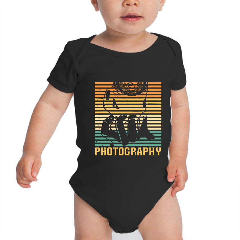 Photography T  Shirt Retro Camera Photo Photographer   Vintage Photogr Baby Bodysuit by lizardgasp | Artistshot