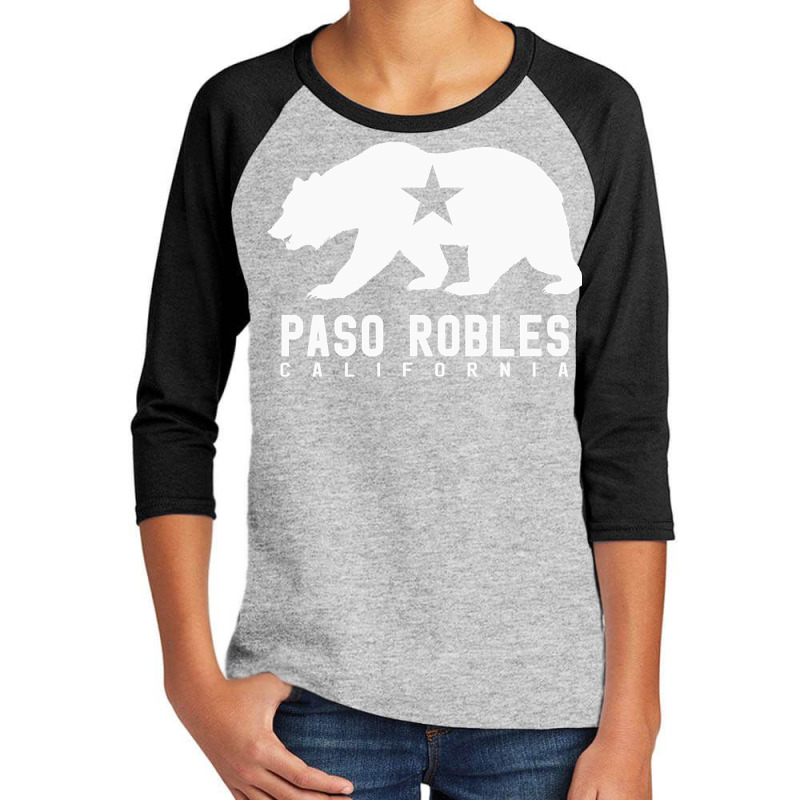 Paso Robles Winery California Wine Lovers Flag Pullover Hoodie Youth 3/4 Sleeve by michealamifflin | Artistshot