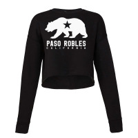 Paso Robles Winery California Wine Lovers Flag Sweatshirt Cropped Sweater | Artistshot