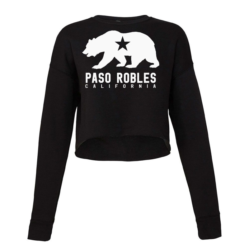 Paso Robles Winery California Wine Lovers Flag Sweatshirt Cropped Sweater by michealamifflin | Artistshot