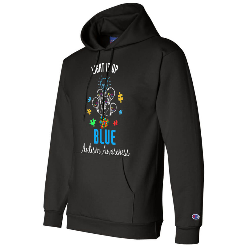 Autism Awareness Light It Up Blue Autism Awareness Champion Hoodie by LeiThompson | Artistshot