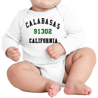 Calabasas California 91302 Los Angles Zip Code Fan Gift T Shirt Long Sleeve Baby Bodysuit | Artistshot