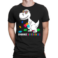 Dinosaur Puzzle Piece Autism Awareness T-shirt | Artistshot