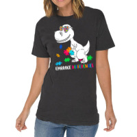 Dinosaur Puzzle Piece Autism Awareness Vintage T-shirt | Artistshot