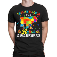 English Bulldog Dog Autism Awareness T-shirt | Artistshot