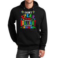 I Dont Speak Much Brilliant Autism Awareness Autistic Unisex Hoodie | Artistshot