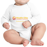 Retro Vintage Studio City California  Studio City Long Sleeve Baby Bodysuit | Artistshot