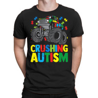 Monster Truck Crushing Austim Autism Awareness T-shirt | Artistshot