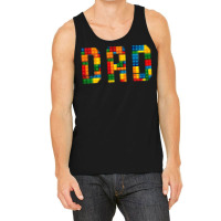 Dad Brick Builder Funny Blocks Master Builder Tank Top | Artistshot