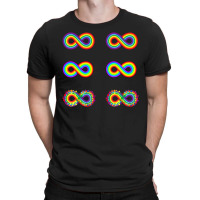 Rainbow Infinity Symbol Neurodiversity Pride Rainbow Autism T-shirt | Artistshot