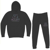 Live Love Accept Autism Awareness Hoodie & Jogger Set | Artistshot