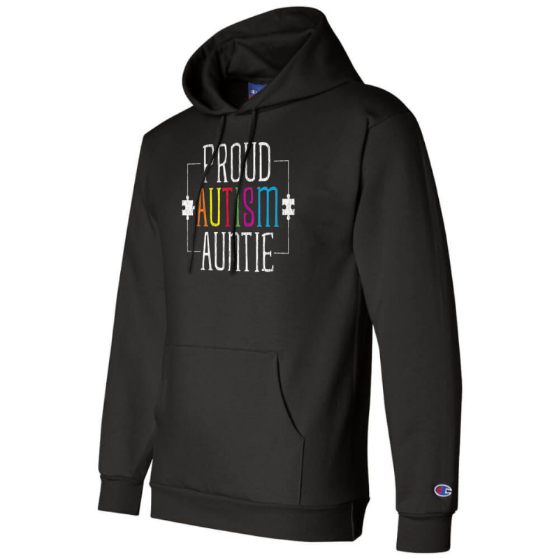 Love Proud Autism Auntie Champion Hoodie | Artistshot