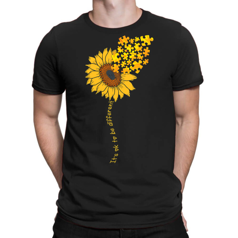 Love Sunflower Puzzle Autism Awareness T-shirt | Artistshot