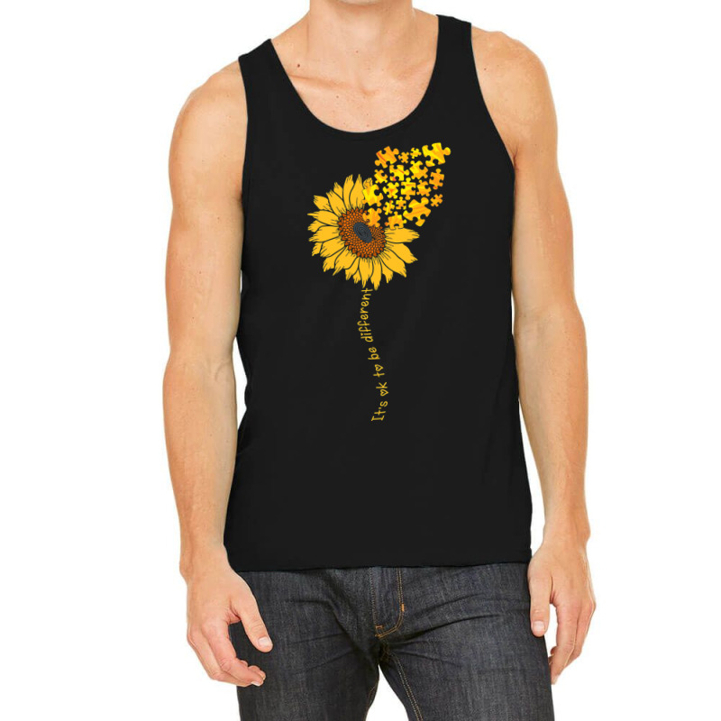 Love Sunflower Puzzle Autism Awareness Tank Top | Artistshot