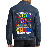 Special Paraprofessional Autism Awareness Men Denim Jacket | Artistshot