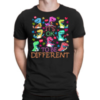 Trex Its Ok To Be Different Autism Awareness Dino T-shirt | Artistshot