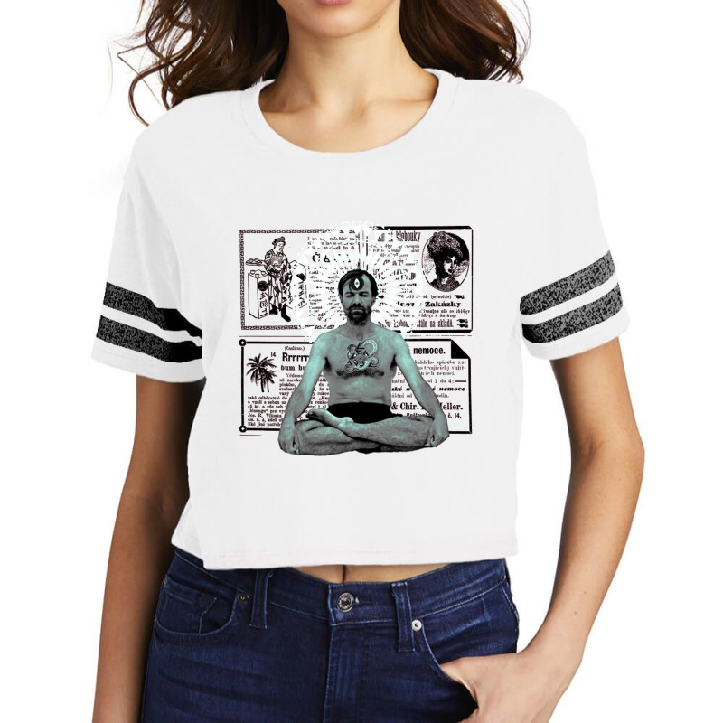 Meditating  Cool Scorecard Crop Tee by dinginsenter | Artistshot