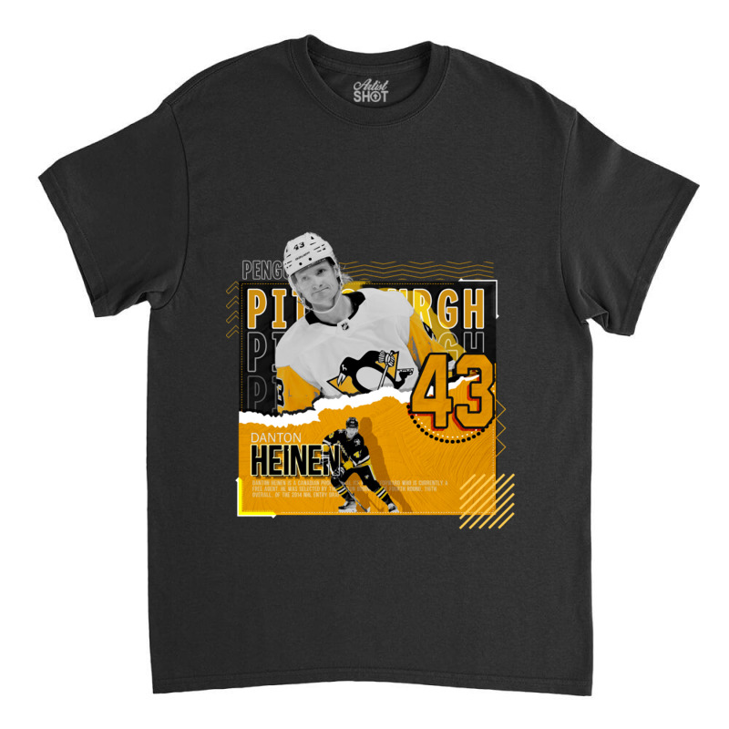 Danton Heinen Hockey Paper Poster Penguins Classic T-shirt by kr205 | Artistshot