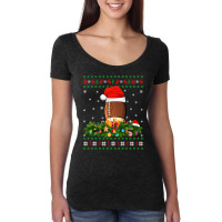 Football American Football Sports Lover Xmas Ugly Rugby Christmas 177  Women's Triblend Scoop T-shirt | Artistshot