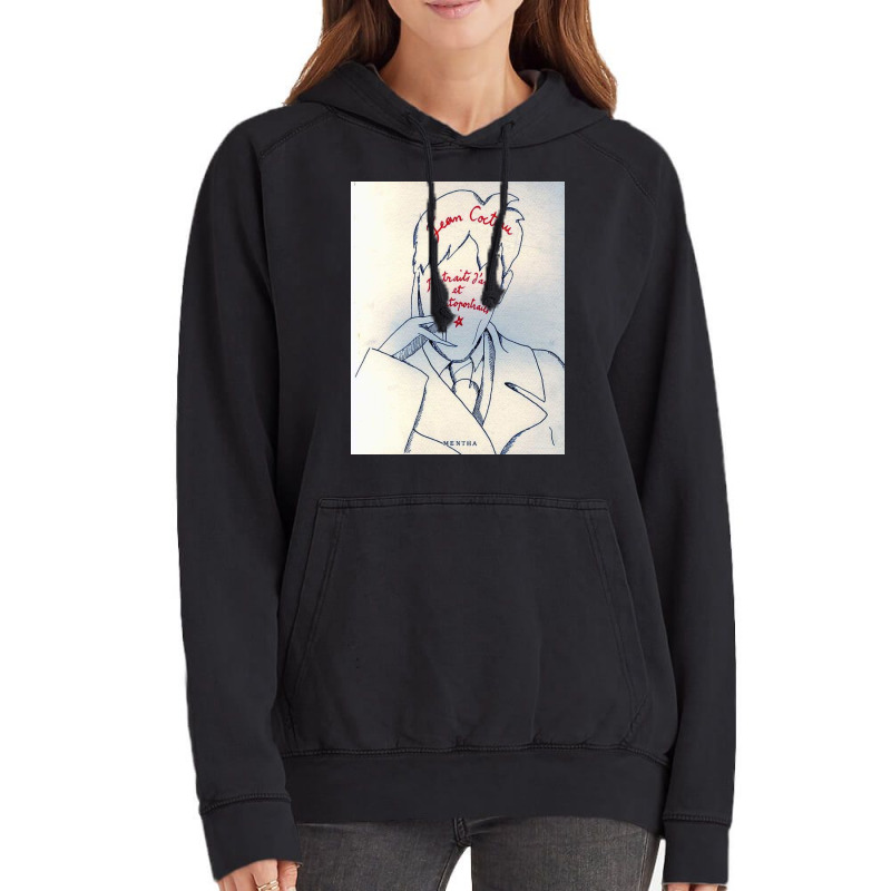 ジャン・コクトー Jean Cocteau  Portraits D'amis Et… Vintage Hoodie by David J | Artistshot