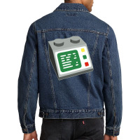 Toy Brick Computer Console Men Denim Jacket | Artistshot