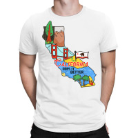 Vintage Badge   California State Map Gifts T Shirt T-shirt | Artistshot