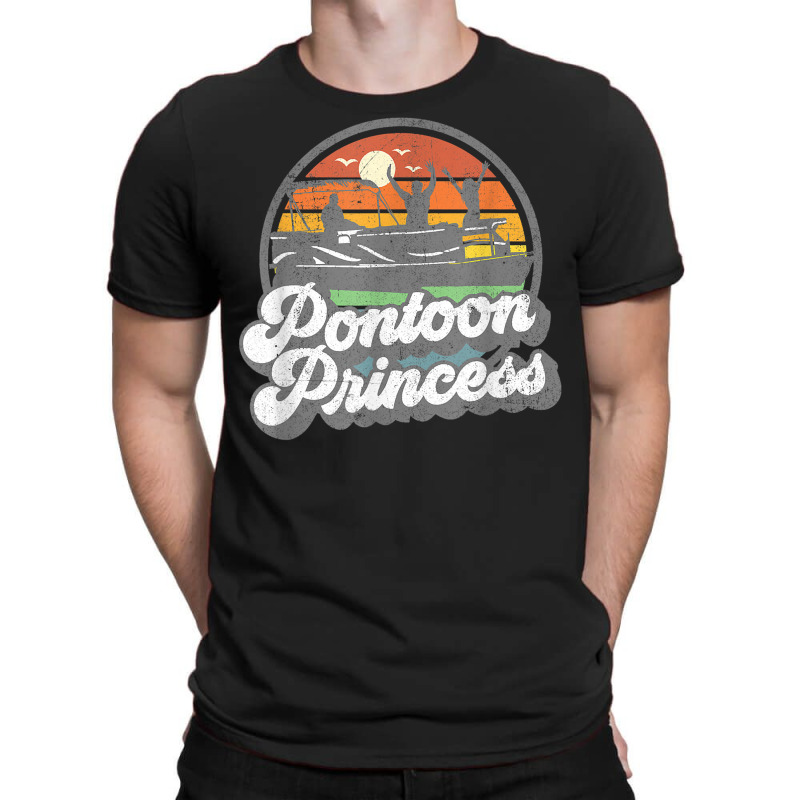 Funny Pontoon Princess Boat Pontooning Boating Womens Summer T Shirt T-shirt | Artistshot