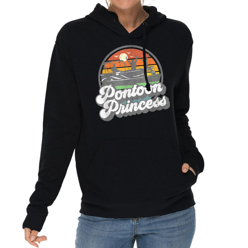 Funny Pontoon Princess Boat Pontooning Boating Womens Summer T Shirt Lightweight Hoodie | Artistshot