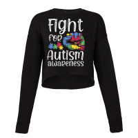 Fight For Autism Awareness World Autism Awareness Day Cropped Sweater | Artistshot