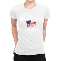 Alexandria Virginia Va Usa Stars & Stripes Vintage Style Premium Ladies Fitted T-shirt | Artistshot