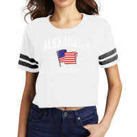 Alexandria Virginia Va Usa Stars & Stripes Vintage Style Premium Scorecard Crop Tee | Artistshot