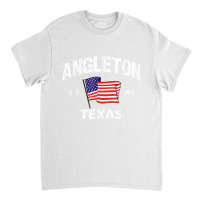 Angleton Texas Tx Usa Stars & Stripes Vintage Style Classic T-shirt | Artistshot