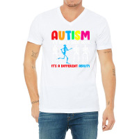 Autism Is Not A Disability It's A Different Ability V-neck Tee | Artistshot