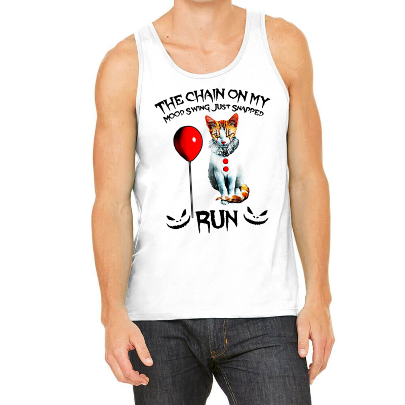 Funny Cat Chain On My Mood Swing Just Snapped Run Tank Top | Artistshot