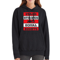 Stars Stripes Equal Rights Bold 4th Of July Women's Rights Vintage Hoodie | Artistshot