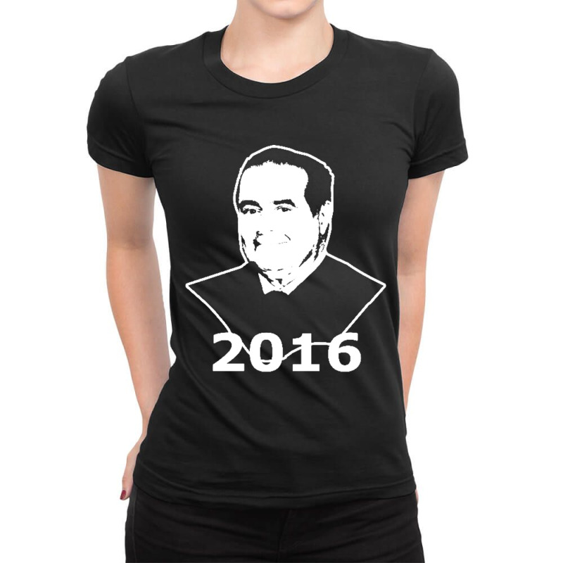 Antonin Scalia 2016 Candidate Ladies Fitted T-Shirt by nbobatiga | Artistshot