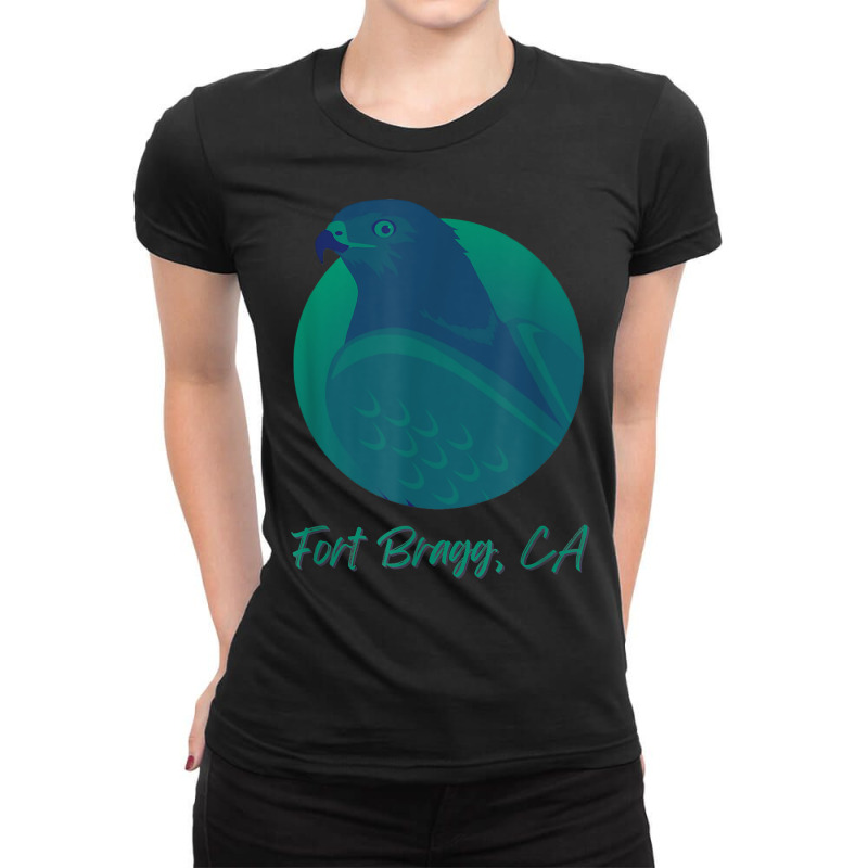 Fort Bragg Ca Osprey Sea Green Raptor Ocean Bird T Shirt Ladies Fitted T-Shirt by mikidicosmo | Artistshot