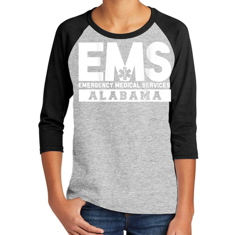 Alabama Ems Emergency Medical Services Emt Tech T Shirt Youth 3/4 Sleeve | Artistshot