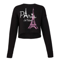 I Love Paris Eiffel Tower France T Shirt French Souvenir T Shirt Cropped Sweater | Artistshot