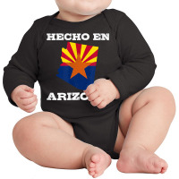 Hecho En Arizona. American Grown With Latin Roots T Shirt Long Sleeve Baby Bodysuit | Artistshot