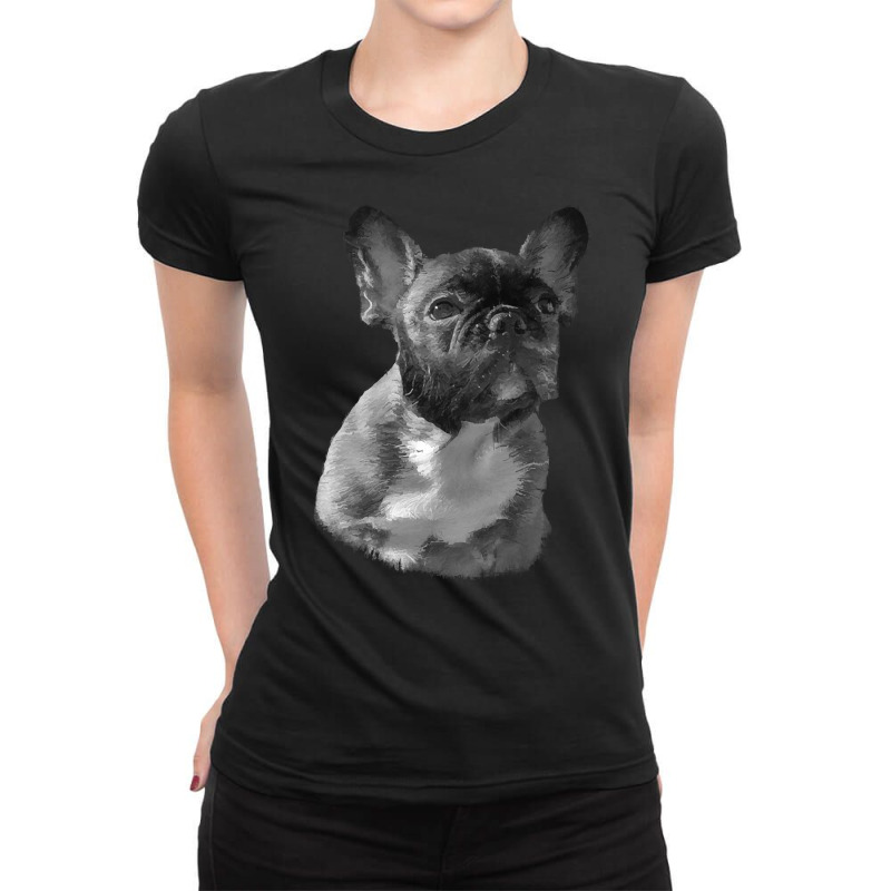 Bulldog With Sideburns T Shirtbulldog With Sideburns T Shirt Ladies Fitted T-Shirt by routskeleton | Artistshot