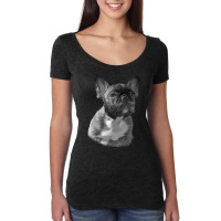 Bulldog With Sideburns T Shirtbulldog With Sideburns T Shirt Women's Triblend Scoop T-shirt | Artistshot