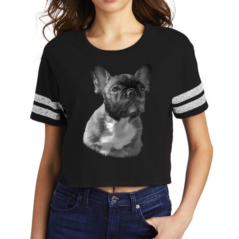 Bulldog With Sideburns T Shirtbulldog With Sideburns T Shirt Scorecard Crop Tee by routskeleton | Artistshot