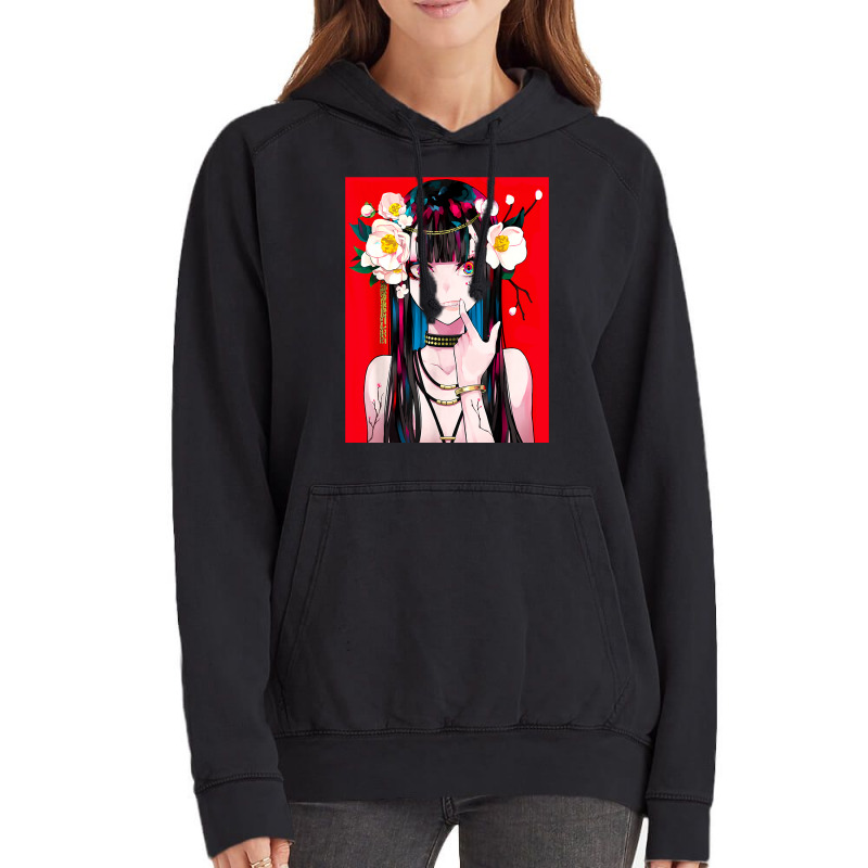 Anime Girl Japanese Aesthetic Anime Otaku Gift Classic Vintage Hoodie by PODCUSTOM | Artistshot